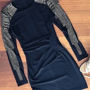 Long sleeve mini dress